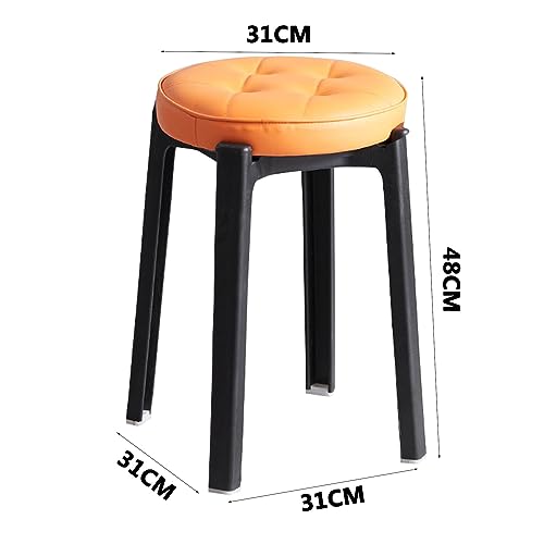 Bar Stools, Bar Chairs Kitchen Breakfast BarStools 48cm Dining Stools Rectangular Industrial Bar Chairs for Dining Room Kitchen Rustic