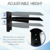 FEBTECH - Floating Entertainment Center Shelves - Wall Mount Floating Tv Shelf for Projector, Tv, DVD Players, Games Consoles, Cable Boxes, TV Ac