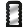 Z PLINRISE Aesthetic Wave Pattern Irregular Frame Mirror, Decorative Desk Wall Mirror for Living Room Bedroom Hallway Home Decor Birthday House W