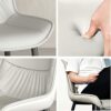 dining chair Office Reception Chairs Business Dining Chairs Set Dining Chairs Set of 4, Kitchen Chairs with PU Cushion Seat Back, Mid Century Liv