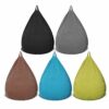 MOVKZACV Bean Bag Chair Lazy Sofa Soft Corduroy Bean Bag Cover (without Filler), Large Lazy Lounger High Back Bean Bag Chair for Adults and Kids