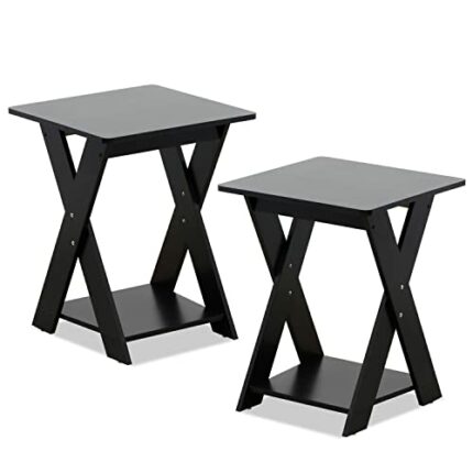 Furinno End Tables, Wood, Espresso, one size