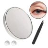 WANAONE 20X /30X Magnifying Mirror, 4.5in Handheld Pocket Mirror with Tweezer & Suction Cup, Magnifying Mirror Pocket Portable Travel Close Up Mi