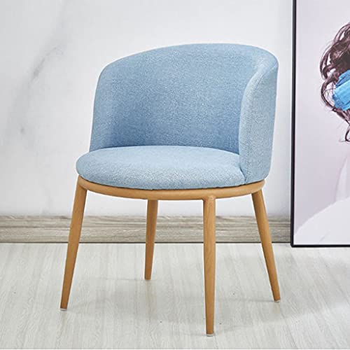 N/A Dining Room Chairs Nordic Style Dining Table With Chairs Set Furniture Cotton Linen Solid Wood Hotel Kitchen Restaurant Stool (Color : Orange