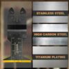 28PCS Universal Oscillating Tool Oscillating Saw Blades, Include 6PCS Titanium Oscillating Multitool Blades for Metal and Hard Material, Quick Re