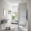 GROHE Precision Flow - Wall Mounted Thermostatic Shower Mixer (Safety Button at 38°C, Temperature Limiter at 43°C included, Eco Technology to Red