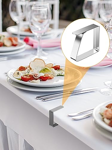 Bohoray 16 Pieces Table Cloth Clips for Outside Table,Tablecloth Clips,Table Clips for Table Cloth Outdoor,Stainless Steel Table Cover Clips Adju