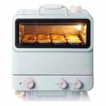 AIQMML Oven 20L Toaster Oven, Multi-Function Stainless Steel Finish with Timer - Toast - Bake - Broil Settings, Natural Convection - 1200 Watts o