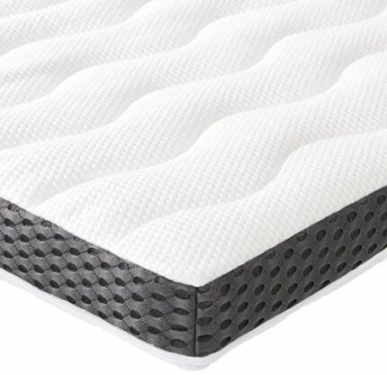 Amazon Basics Comfort Memory-Foam-Topper, Double, 7 cm, White