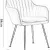 Kitchen Dining Room Furniture Chairs Dining Chairs Velvet Armchairs With Legs And Metal Back For Living Room Bedroom Kitchen Furniture (Color : P