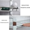 Towel Rail Bathroom Wall Mounted 304 Stainless Steel Towel Rack Holder With Towel Bar Storage Shelf Hook Rack For Bathroom Hotel Kitchen(Size : 5