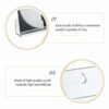 6Pcs Acrylic Vinyl Record Shelves 17.8cm/7inche Album Record Holder Translucent Vinyl Record Storage Shelf Wall Mount CD Display Shelf Holder Flo