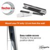Vogel's THIN 505 Flat TV Wall Bracket for 40-65 Inch (102-165 cm) TVs, Max. 88 Lbs (40 kg), Max. VESA 600 x 400, Ultra Slim TV Wall Mount, TÜV Ce