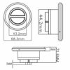 Faderr Recliner Controller Remote Hand Control Electric Recliner Switch, Hand Controller Electric Recliner 5 Pin Plug Round Switch for Sofa Bendi