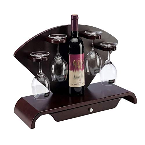 CZDYUF European Style Wood Wine Rack, Wine Glass Rack Wine Bottle Rack Display Stand Creative Decorations