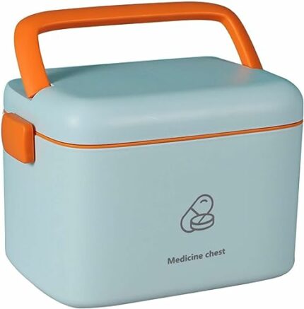 AIWEIYER Medical Box Storage Box First Aid Kit-Family First Aid Box Portable Diagnostic Medicine Box Children's Storage Box Multi-layer Medicine