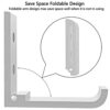 Geekria Foldable Wall Mount Headphones Holder, Headset Wall Hanger, Aluminum Wall Mount Hook, Hold Up to 1KG with 3M Tape, 20KG with Screws, Stan