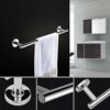 HIGOH Towel Rack Towel Bar Towel Rail Stainless Steel Wall Mounted Hanging Single Towel Shelf Holder for Bathroom or Kitchen Bathroom Hardware