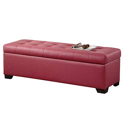 Cloth Bed End Stool Clothing Store Storage Small Sofa Bench Bench Household Solid Wood Storage Shoe Cabinet (Color : Brown, Size : 120x45x40cm) (