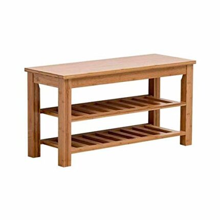 JYDQM Shoe Bench, 3-Tier Shoe Rack, Shoe Storage Organizer with Seat, Ideal for Living Room, Bedroom and Hallway, Easy Assembly