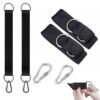 acdokuk 2 Pcs 250 mm Swing Hanging Straps Kit, with 2 Pcs 50 mm Carabiner, Adjustable Hammock Straps, Hammock Straps Holds Up to 200KG, Tree Swin