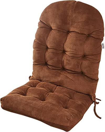 Big Hippo Adirondack Chair Cushion, Patio Rocking Chair Cushions for High Back Chair 44x19x4 inch (Brown, 1)