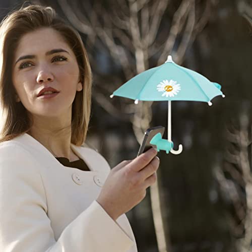 Tytlyworth Phone Parasol Umbrella | Mini Umbrella Phone Sun Protection for Outdoor Use - Sturdy Mobile Phone Parasol Holder as a Birthday Gift