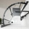 Sandy Beach Slimline Black Shower Waste Trap, Black Shower Tray Waste Trap, Shower Trap, Shower Waste Black, Shower Tray Trap, Black Shower Waste