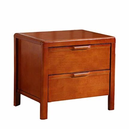 JJZXD Floor Cabinet, 2 Drawers Wooden Storage Cabinet for Home Office Living Room Bathroom Side Table Sturdy Bedroom Night Stand