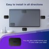 Alfheim Wall Mount for Sky Q Mini Box, Stainless Steel Wall Mounting Bracket in Black, Space Saving & Easy Installation，Wall Mount Fixings Includ