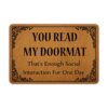 Ytanie Welcome Mats for Front Door Outdoor Entry Play Like A Champion Today Doormat Non Slip Rubber Mat for Home Indoor Farmhouse Funny Kitchen R
