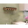 EYLINK Wall Shelf Creative Solid Wood Wine Glass Rack/Bottle Rack, Restaurant And Bar Upside Down Wine Rack, Wall-Mounted Storage Rack That Can B