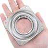 4 Pcs 3 Inch Lazy Susan Turntable Bearings, Square Rotating Swivel Bearing Plate with 150 Pound Capacity for Bar Stools, Chairs, Spin Furniture,