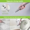 Shower Head 304 Stainless Steel Shower Heads,Detachable Handheld Bathroom Shower Head Replacement,Universal High Pressure Shower Head,Round Brush
