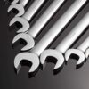 Ratchet Spanner Set Combination Wrench 12 Piece - Metric Sizes from 8mm to 19mm with Roll Bag, Perfect for Home, Bike, and Car Repairs