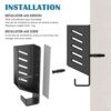 sciuU Universal Wall Mount for Routers/TV Box/Laptop/Network Switches/Modems, compatible with TP-Link, Mi Box, Apple TV, Sky Q, etc.. Holder Stan