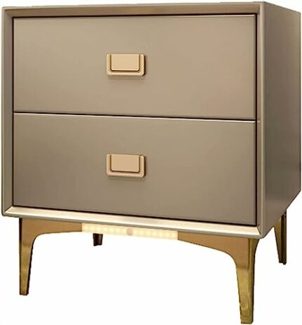 Modern Minimalist Nightstands Bedroom Furniture Smart with Lamp Fashion Bedside Table Light Luxury Designer Storage Cabinet