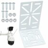 Universal Pole Mount Bracket, L-shaped Wall Mount for Camera, Camera Wall Mount for Indoor and Outdoor Security Surveillance Systems