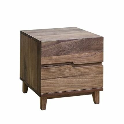 WALNUT Storage Cabinet Solid Wood Drawer Two Bucket Cabinet And Other Lamp Table Bedside Cabinet Create Bedside Cabinet Bedroom