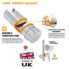 Adjustable Shower Head for Slide Bar, Hand Shower Bracket Universal 19-25MM Head Guide Bracket Holder 360 Degree Rotation for Sprayers
