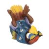 Design Toscano Beer Buddy Tropical Tiki Parrot Bottle Holder Statue, 25.5 cm, Polyresin, Full Color