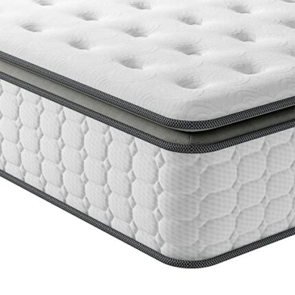 Vesgantti 2FT6 Small Single Mattress 75x190 cm, 10.6 Inch Pocket Sprung Mattress with Breathable Foam and Individually Pocket Spring - Medium, Up