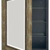 HESONTH 22"x30"  Medicine Cabinet with Mirror Retro Bathroom Medicine Cabinet Organizer with Shelves Farmhouse Wall Mounted Hanging Rectangular B