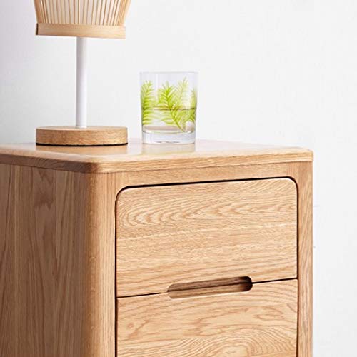 N/A All Solid Wood Bedside Table, Minimalist Bedroom Minimalist Storage Cabinet