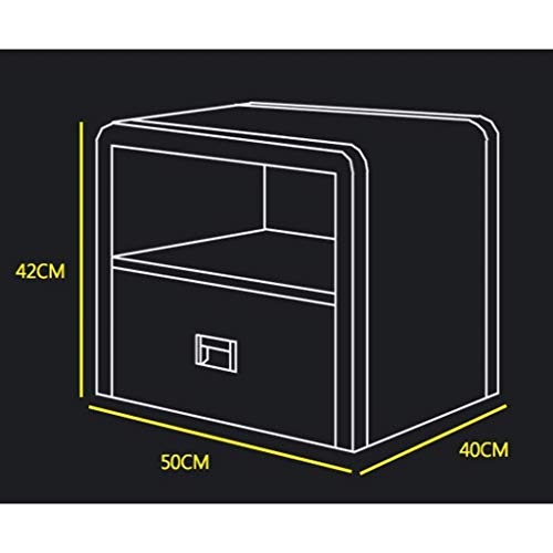 LUKEO Bedside Table, Bedside Furniture Accent End Table Chest for Home, Bedroom Accessories