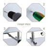 Coat Hook Wall Mounted Coat Hooks Rack with 3 Round Hooks Heavy Duty Clothes Hat Holder for Wall