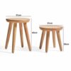 CHEWO Bath Stools,Footstools Round Solid Foyer Shoes Shoe Creative Home Room Bathroom Stool Footstool Fashion Dining Stool Dressing Stool/Walnut/