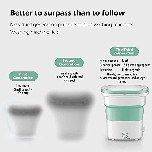 Mini Washing Machine,portable Washing Machine With Handle, Ozone Disinfection, Ultrasonic Cleaning Machine, Sm(mini washing machine) (Pink)