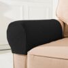 Arm Caps for Sofa,Armrest Covers,Polyester Armchair Arm Covers Stretch Sofa Arm Caps Armrest Covers for Chairs Furniture Protector Set Fits Squar