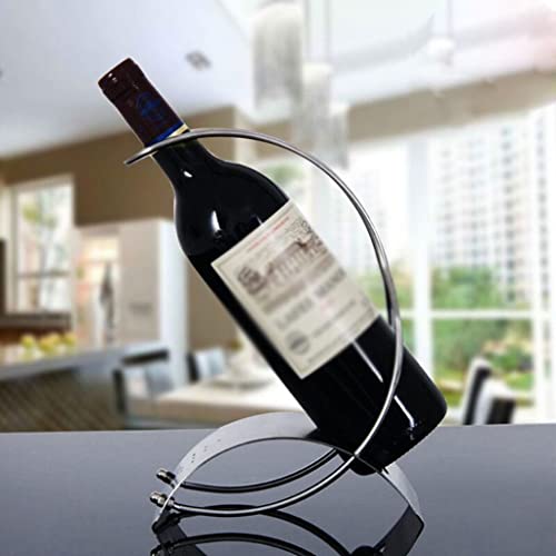Yalych Home Kitchen Wine Racks Creative Wine Rack,Stainless Steel Bar Counter Wine Holder, Foreign Wine Racks, Wine Bottle Holders, Simple Home D